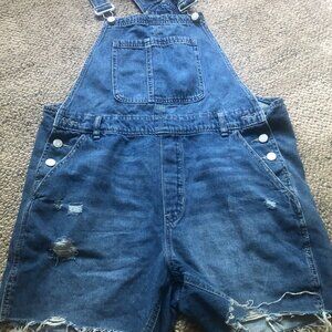 GAP Overall Jean Shorts Womens Size Medium